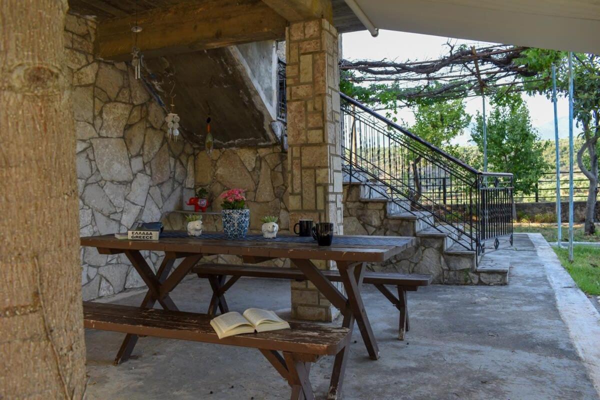 Coastal Stone Residence With Spectacular Scenery Kitriai ภายนอก รูปภาพ